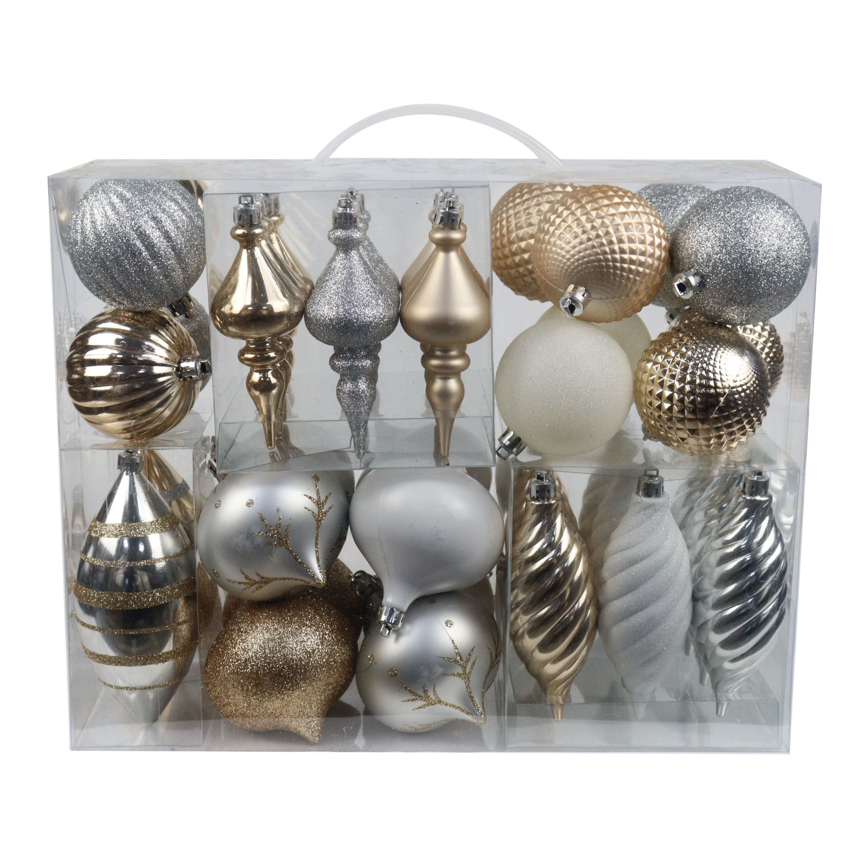 40pcs Christmas Ball Ornaments Shatterproof Christmas Ornaments Set