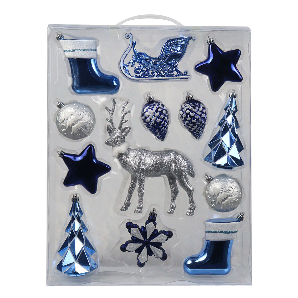 13pcs Christmas Ball Ornaments Shatterproof Christmas Ornaments Set
