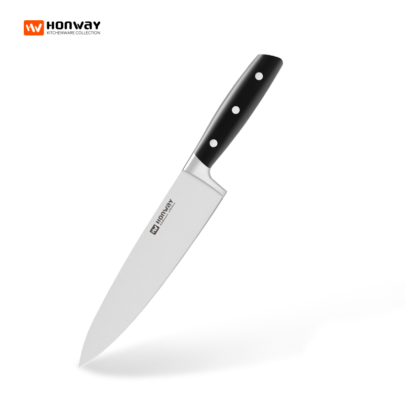 HONWAY 257 New classic series - 14pcs forged ABS handle knife set with acacia block