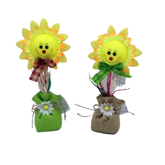 12 Inch Garden Decoration Sunflower 2 Assts.