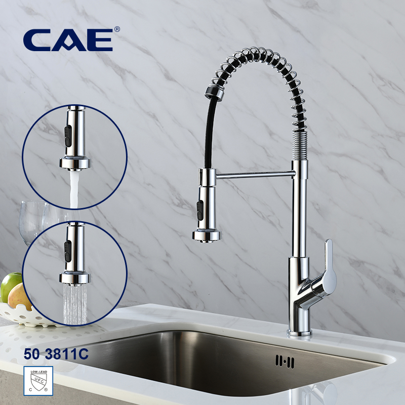 CAE Single-lever pull-out kitchen faucet 50 3811C