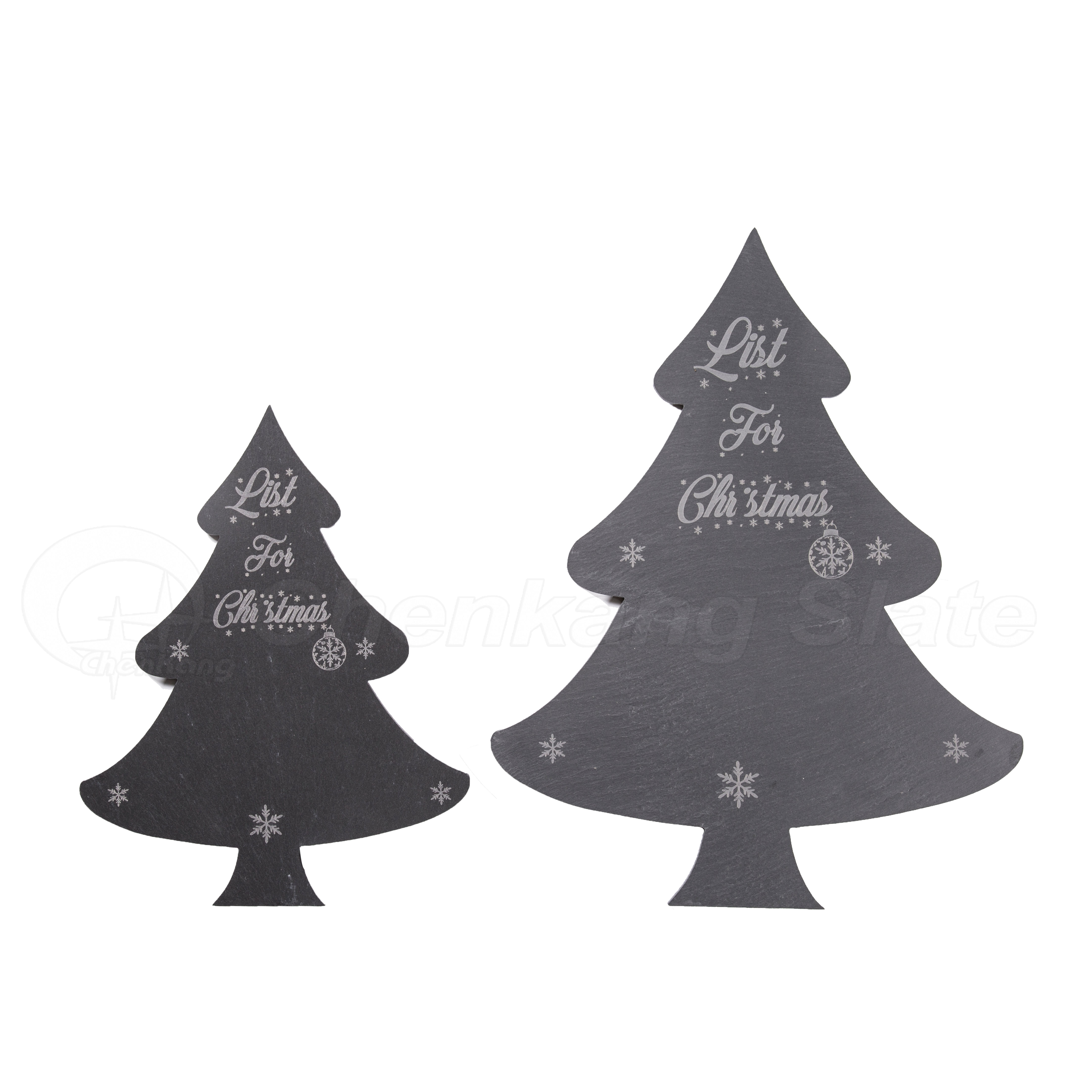 Christmas Tree Slate Serving Board