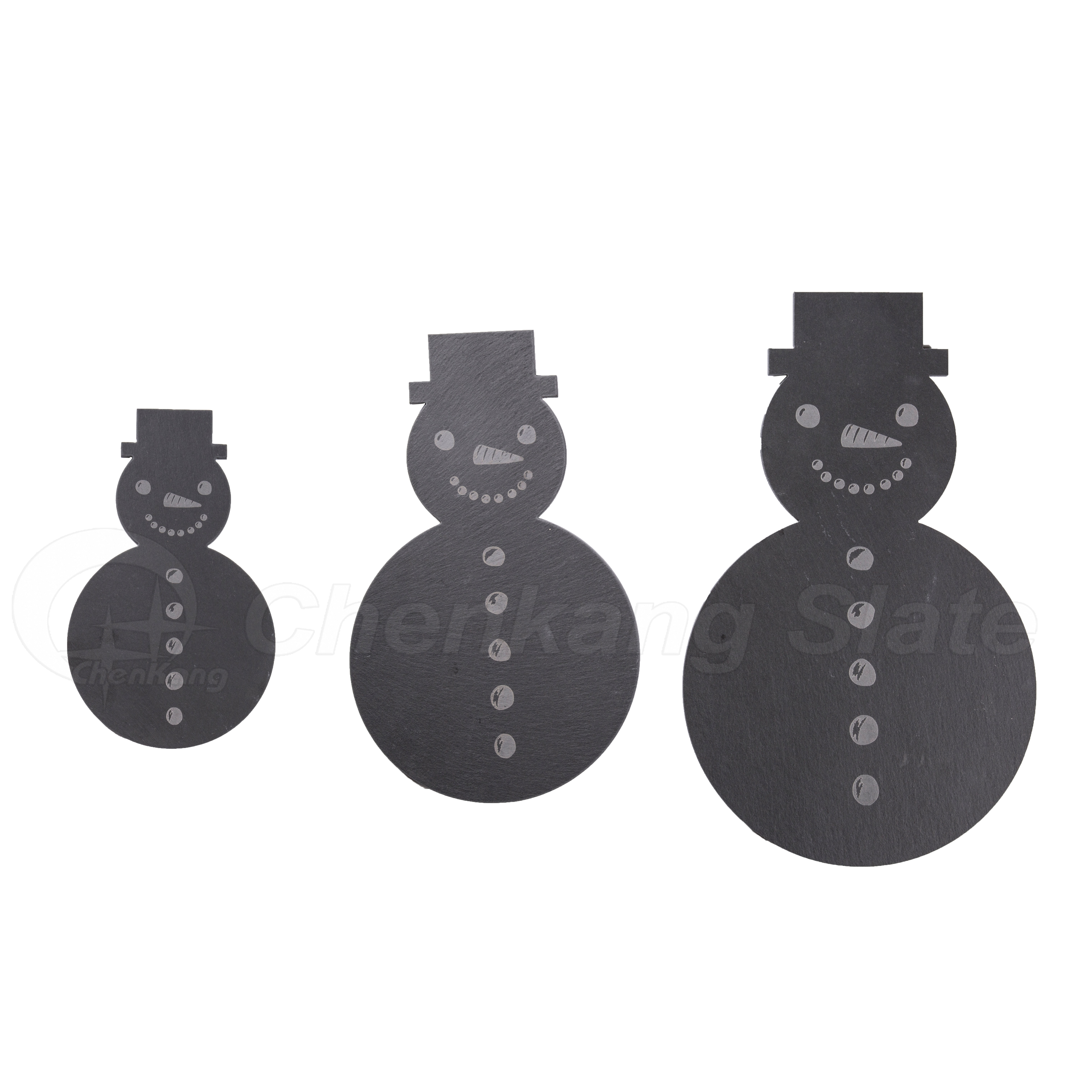 Snowman Slate Serving Board