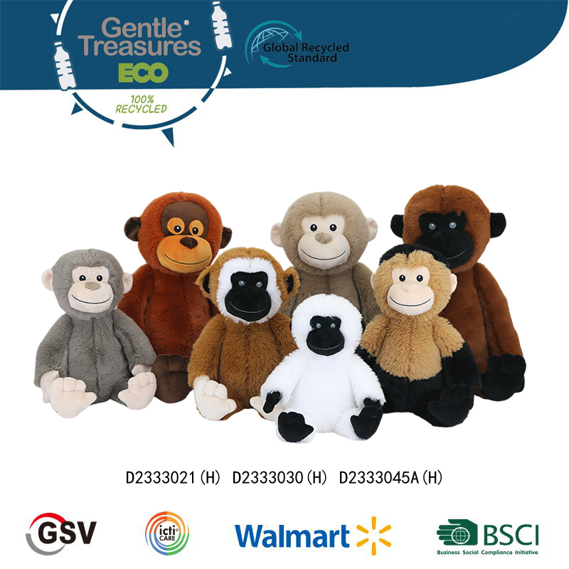 Eco animals Monkey GTST PLUSH TOY（D2333021(H)）