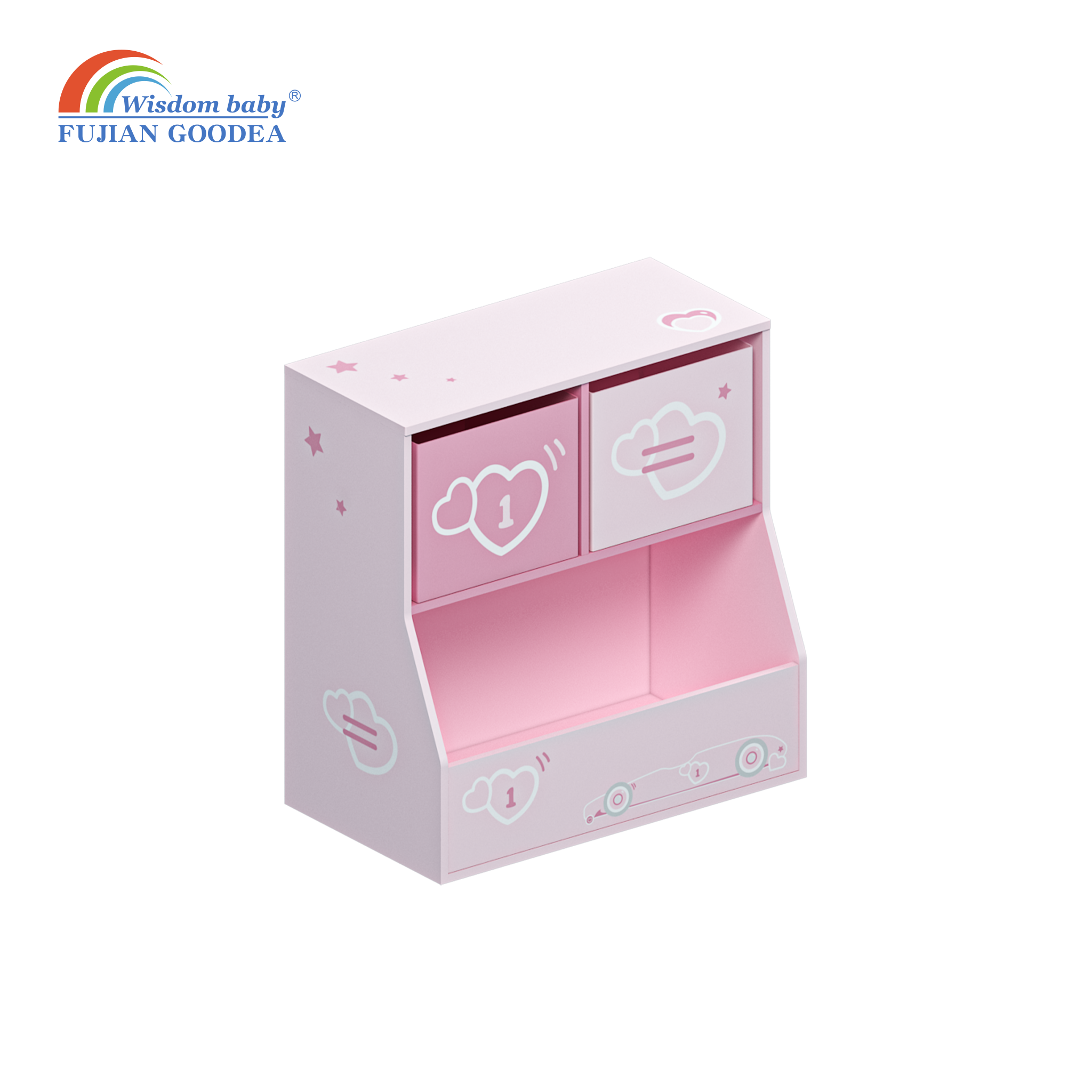 Cartoon series double cloth storage cabinet