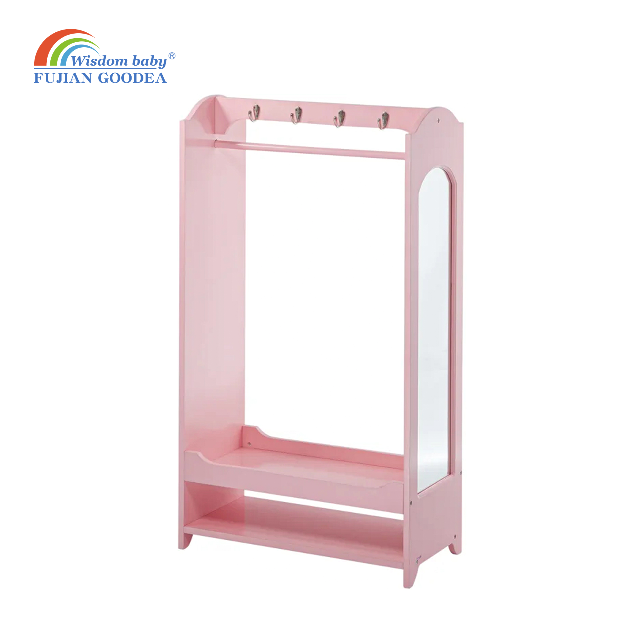 Cartoon series mirror storage wardrobe.