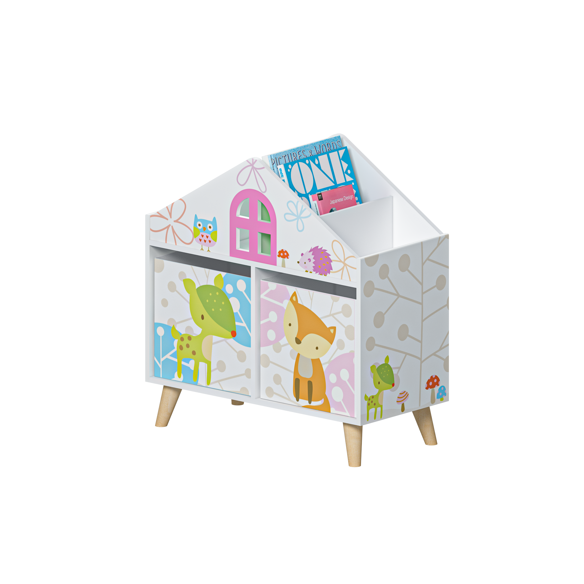 Cartoon series double cloth storage cabinet