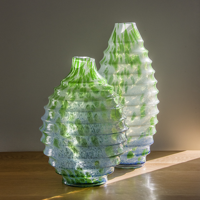 handmade art glass color decorative vases /ornaments CJ23-19/20 Ribbon 3 ;HD59