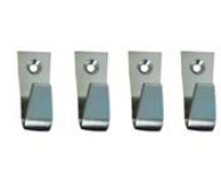 Set Of 4pcs Zinc Alloy Coat Hanger