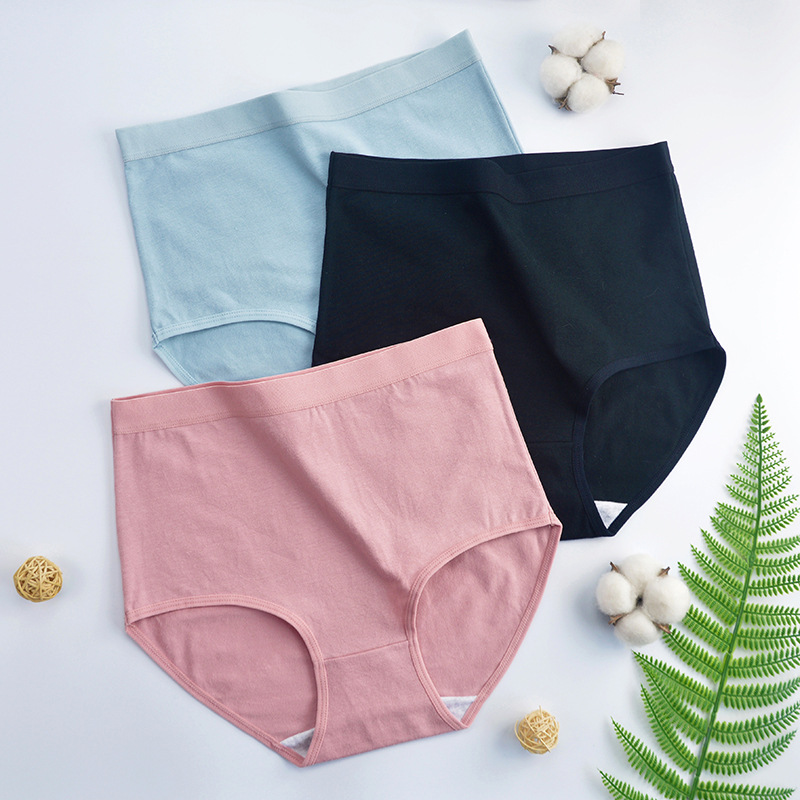 Women's cotton crotch comfortable high waist panties