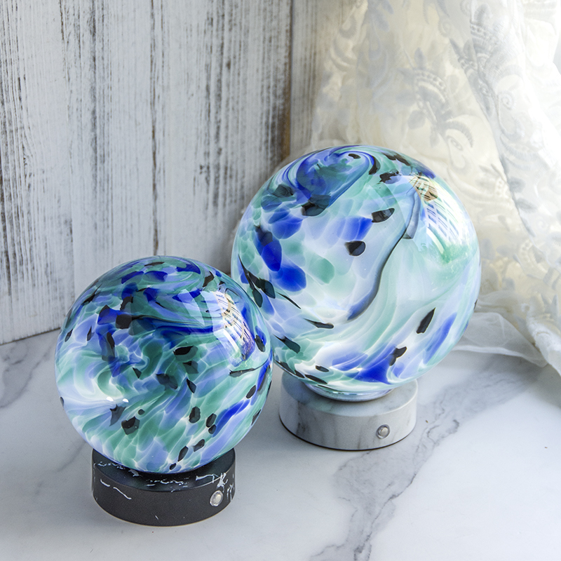 Touch LAMP Handmade color art Glass Table Lamp ,Spherical shape D15R70TTG Garden 34/ 54/ 55；Milyway