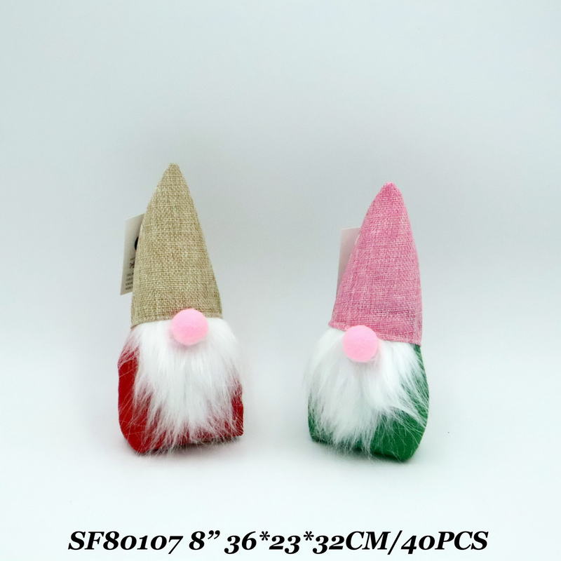 8 Inch Xmas Decoration Snowman Santa Sitting 2 Assts.