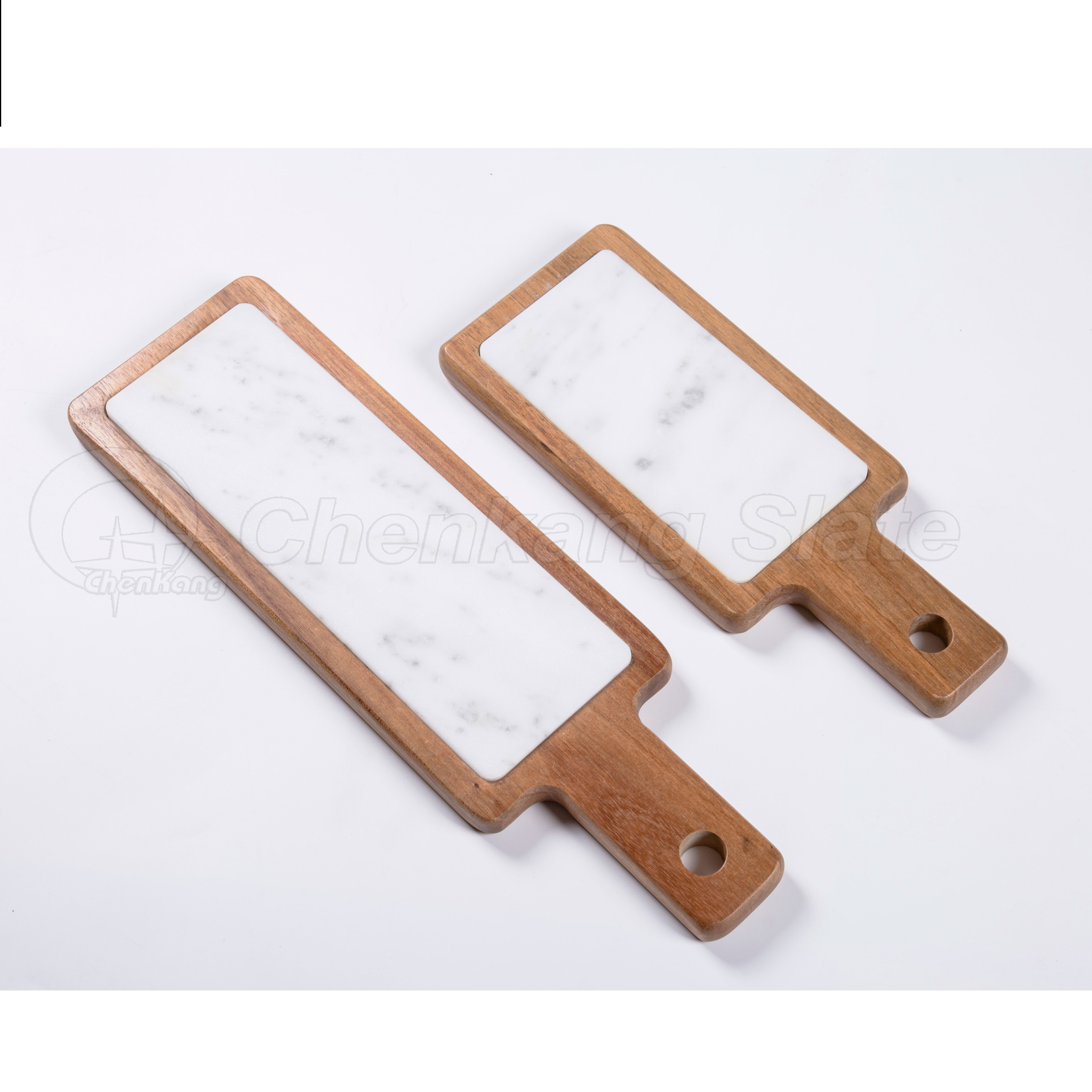 Wood & Marble Serving Board Long
