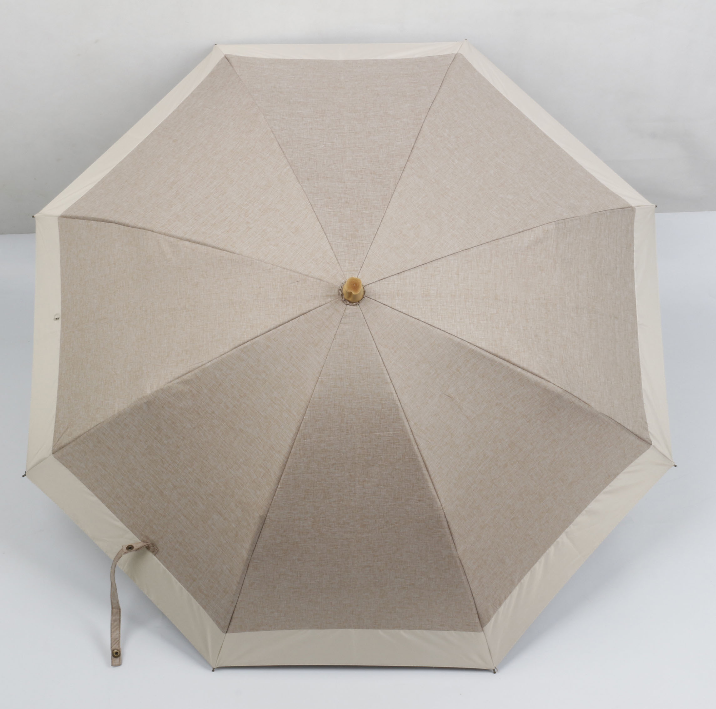 High quality cationic fabric reverse style 3 folding umbrella