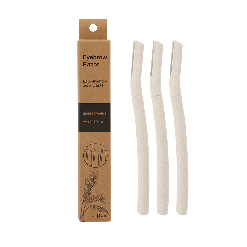 Biodegradable Eyebrow Razor, eco friendly facial razor, Exfoliating Dermaplaning Tool, make up tool