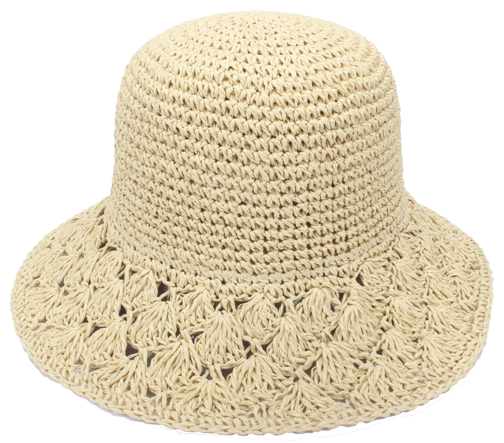 0New women's hat，sun hat,straw hat，concise fashion,British style，crochet hat