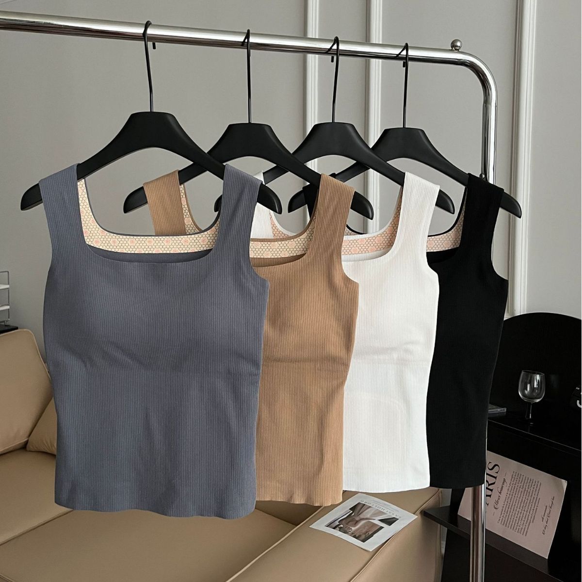 Warm seamless underwear double-sided slim-fit thickened waistcoat base patch vest woman