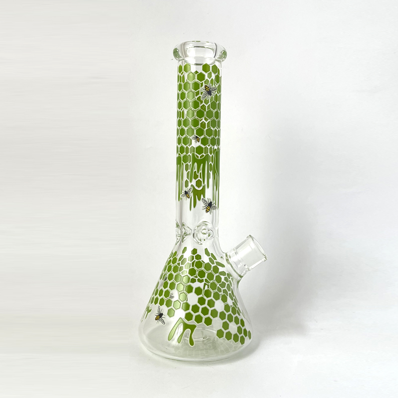 Glow In Dark Glass Beaker Bong