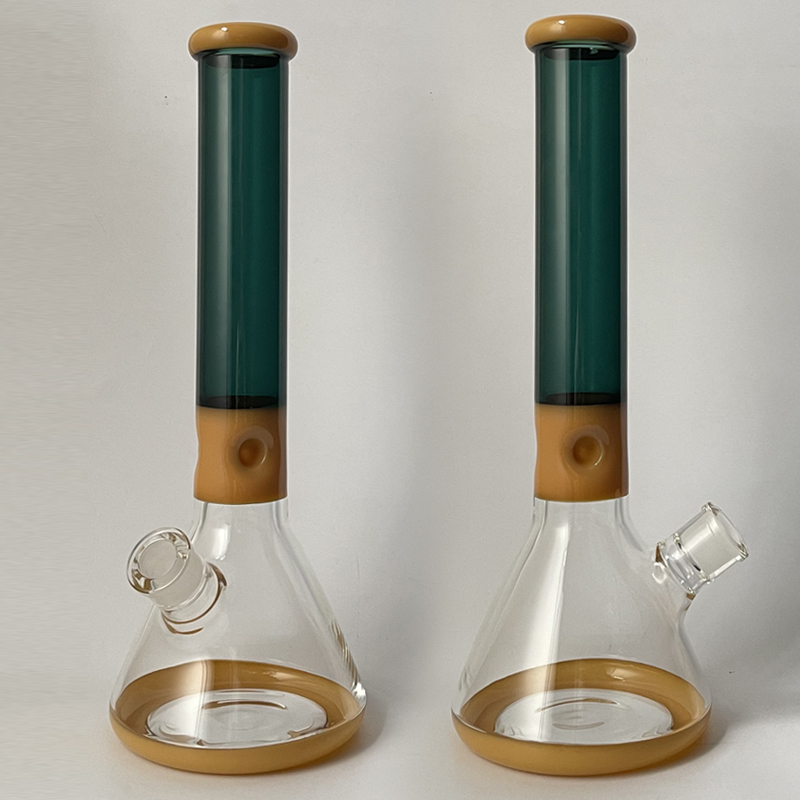 Colorful glass water bong