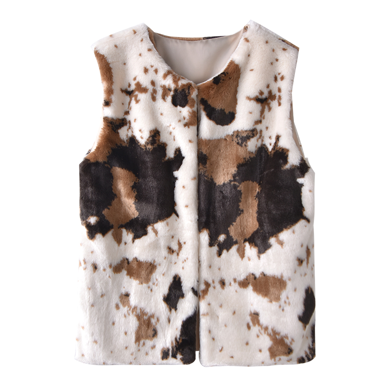 fake fur vest