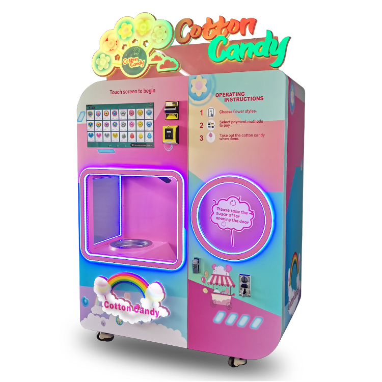 Cotton candy vending machine