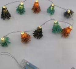 10pcs paper XMAS Tree string light