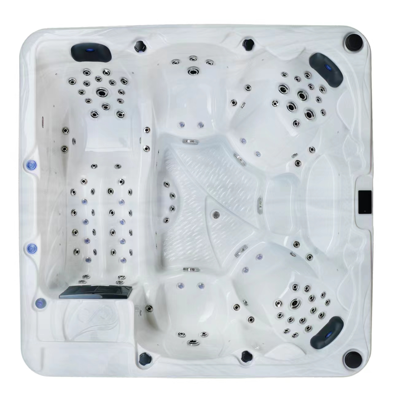 Aquaspring spacious 6 persons acrylic hot tub massage jacuzzi pool outdoor spa with balboa system