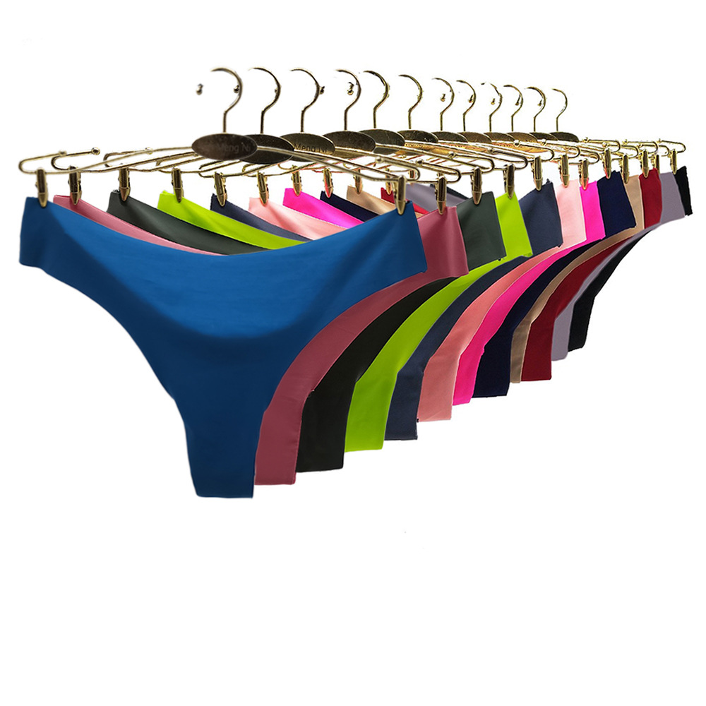 Women's one-piece ice silk panty thong