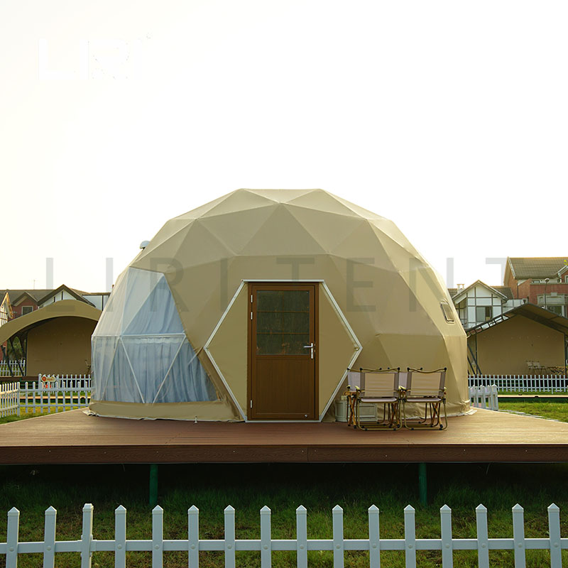 8m Diameter Glamping Dome, Rest Geodesic Dome Hotel Living Tent for Glamping