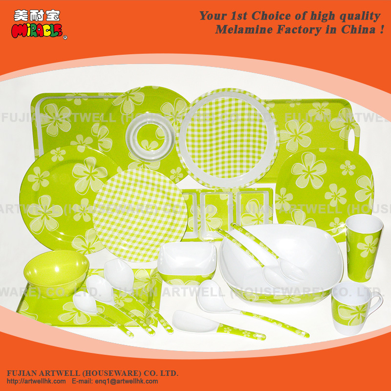 Melamine Dinner Set Tableware - Melamine Tray, Melamine Plate, Melamine Bowl