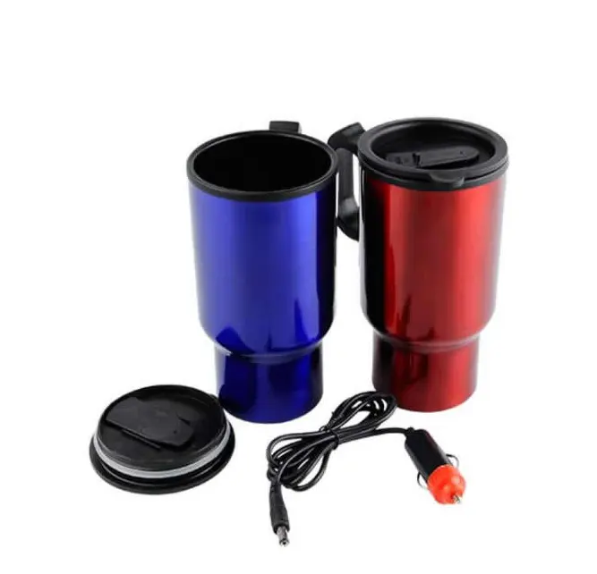 Car 12V Stainless Steel Insulation Car Electric Heating Cup Water Heater Car Water Heating Kettle