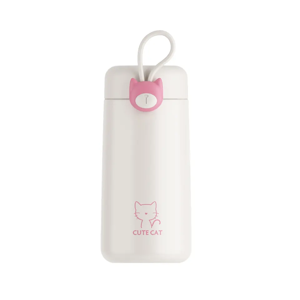 Cute and simple insulation cup stainless steel cute portable car sport cup water bottle