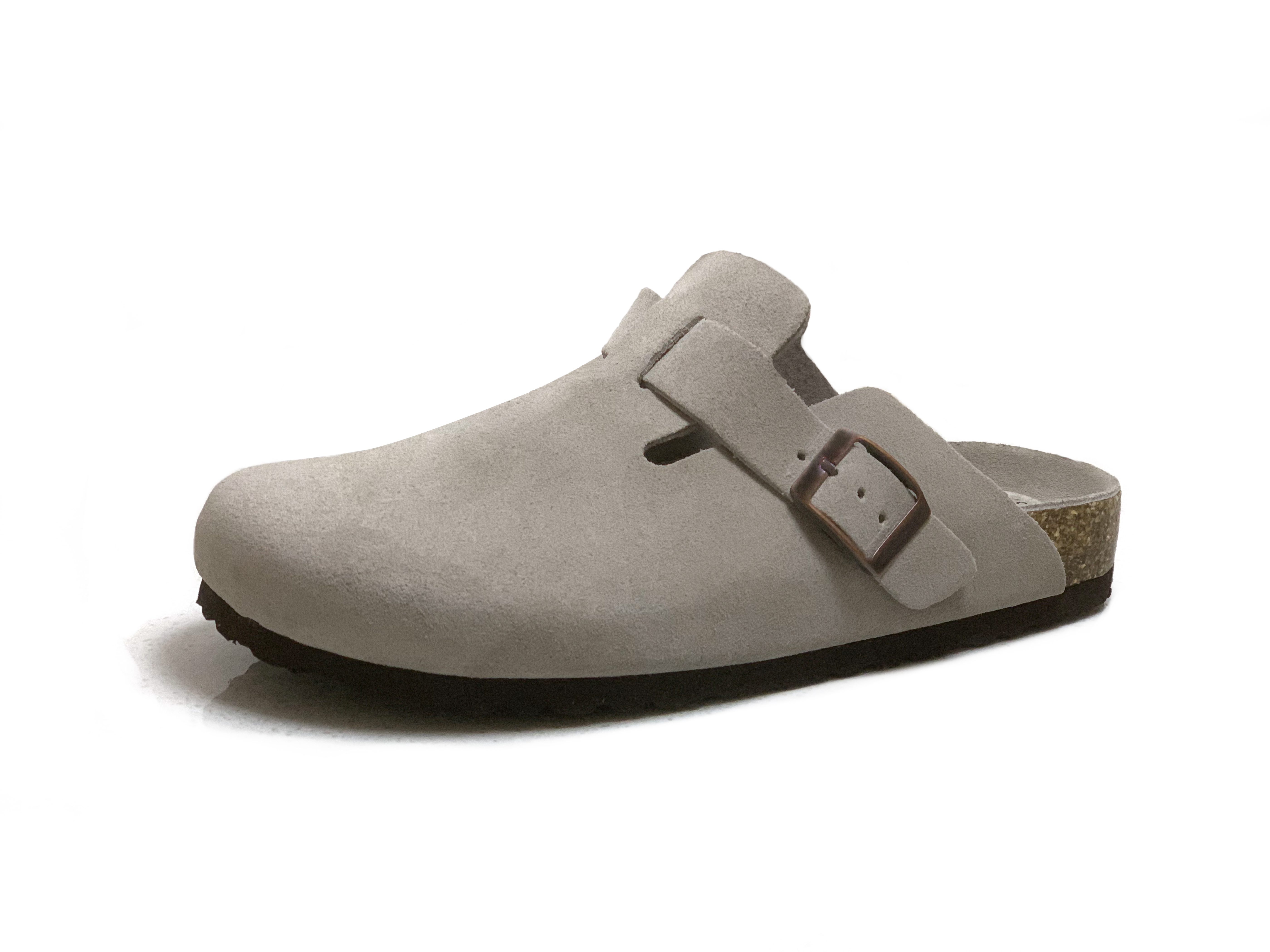 Toe Covered Slippers Cork Footbed Slippers