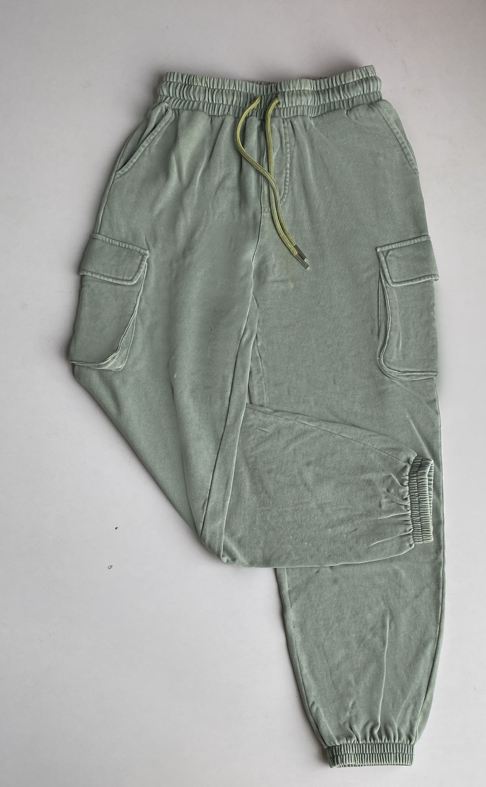 Washed knit casual pants