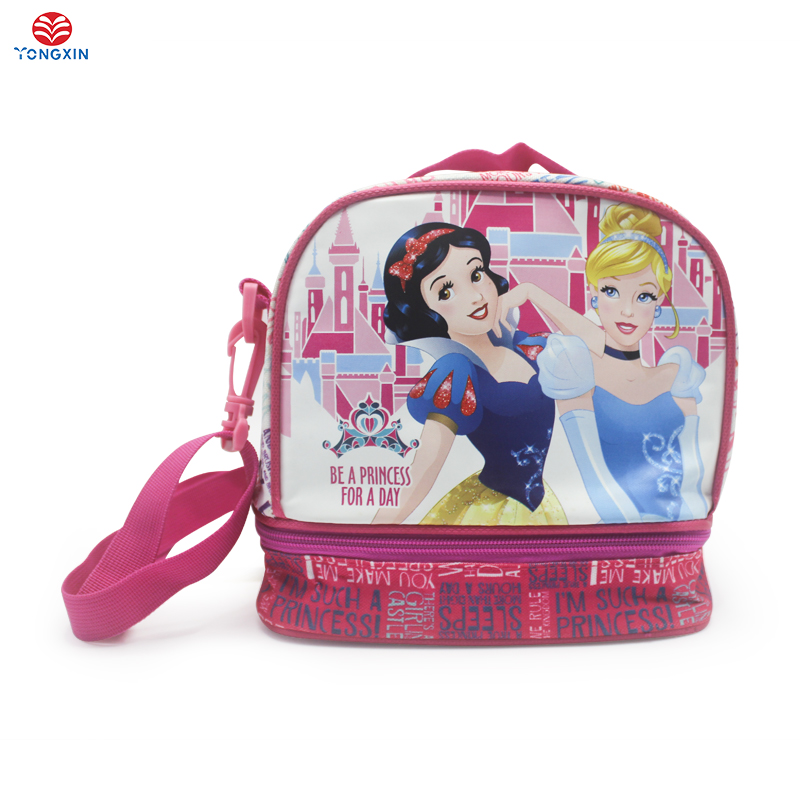 YONGXIN New Double Layer Kids Student Lunch Insulated Bag