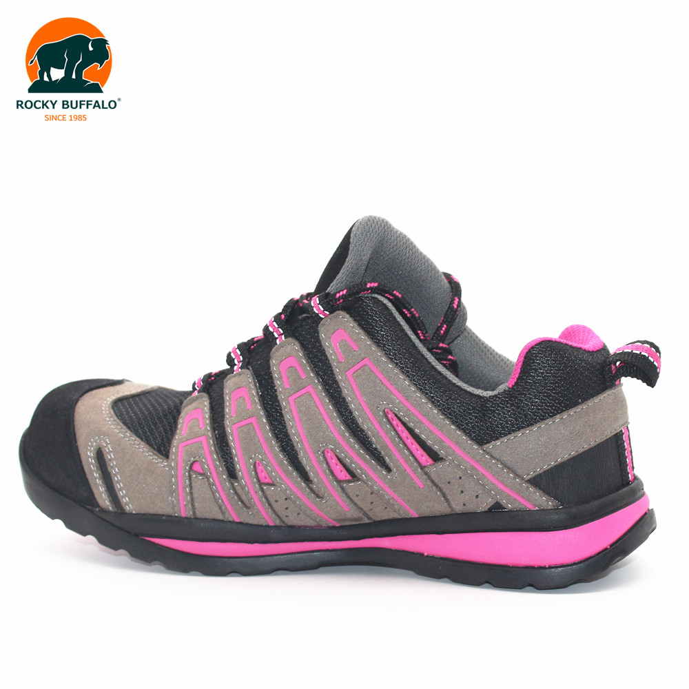 Rocky Buffalo High Quality Fashion Women Outdoor Hiking Sport Safety Shoes with Steel toe cap
