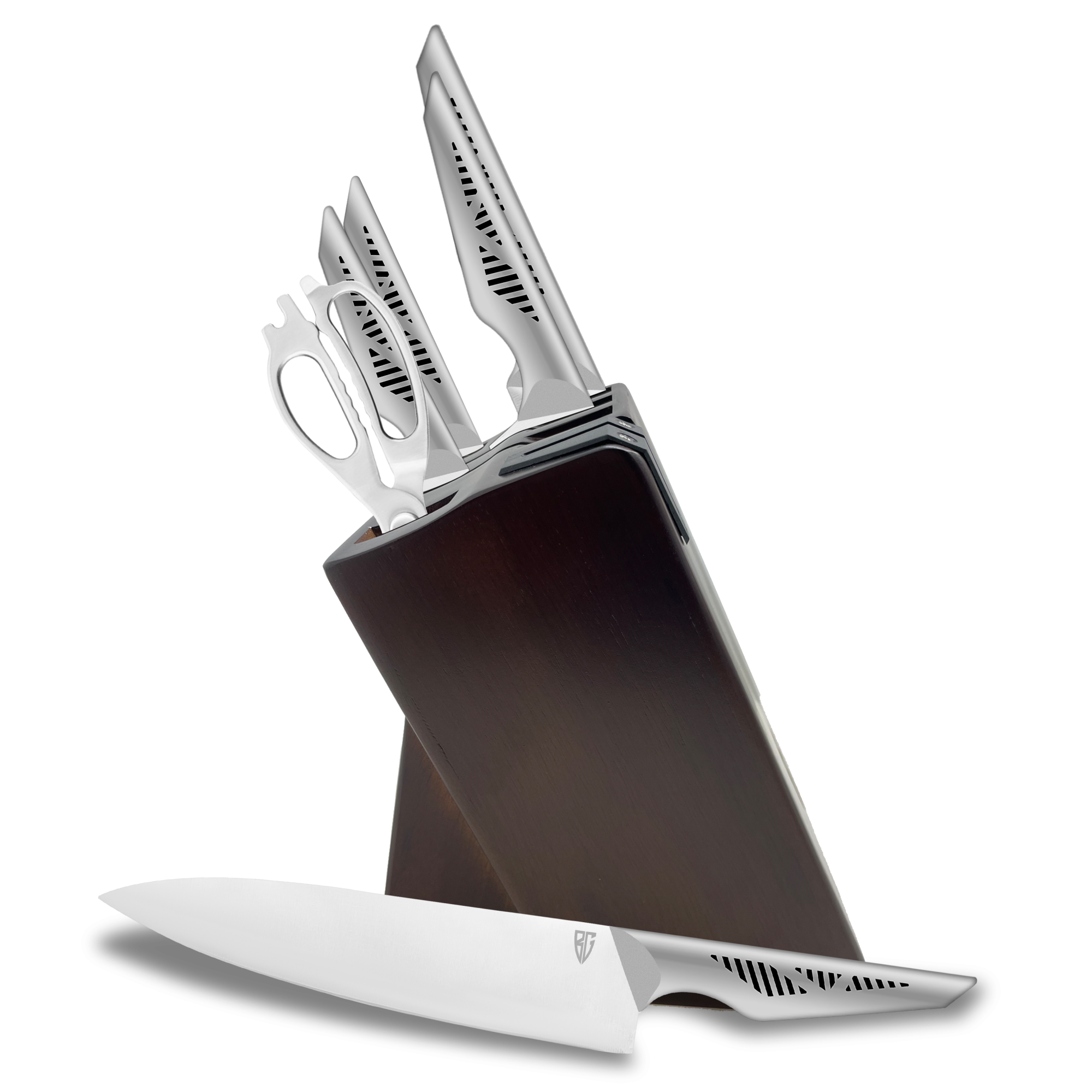 6Pcs Multifunction Kitchen Knives Set Daily Kitchen Cut Tools Stainless Steel Knife