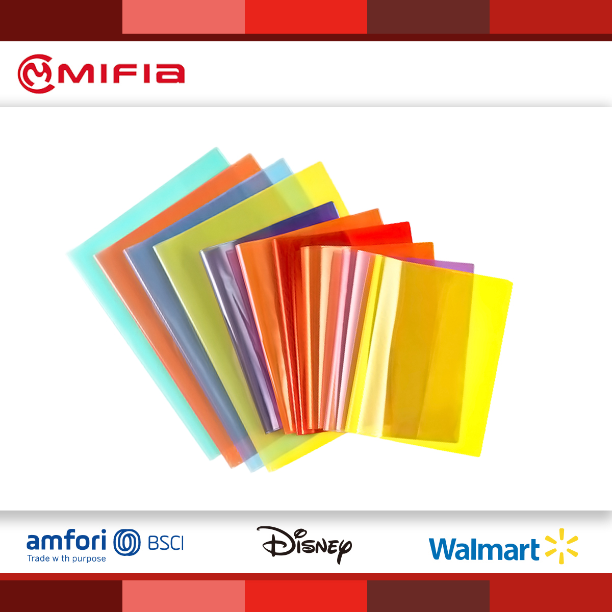 MIFIA Translucent Plastic Book Cover Supplies
