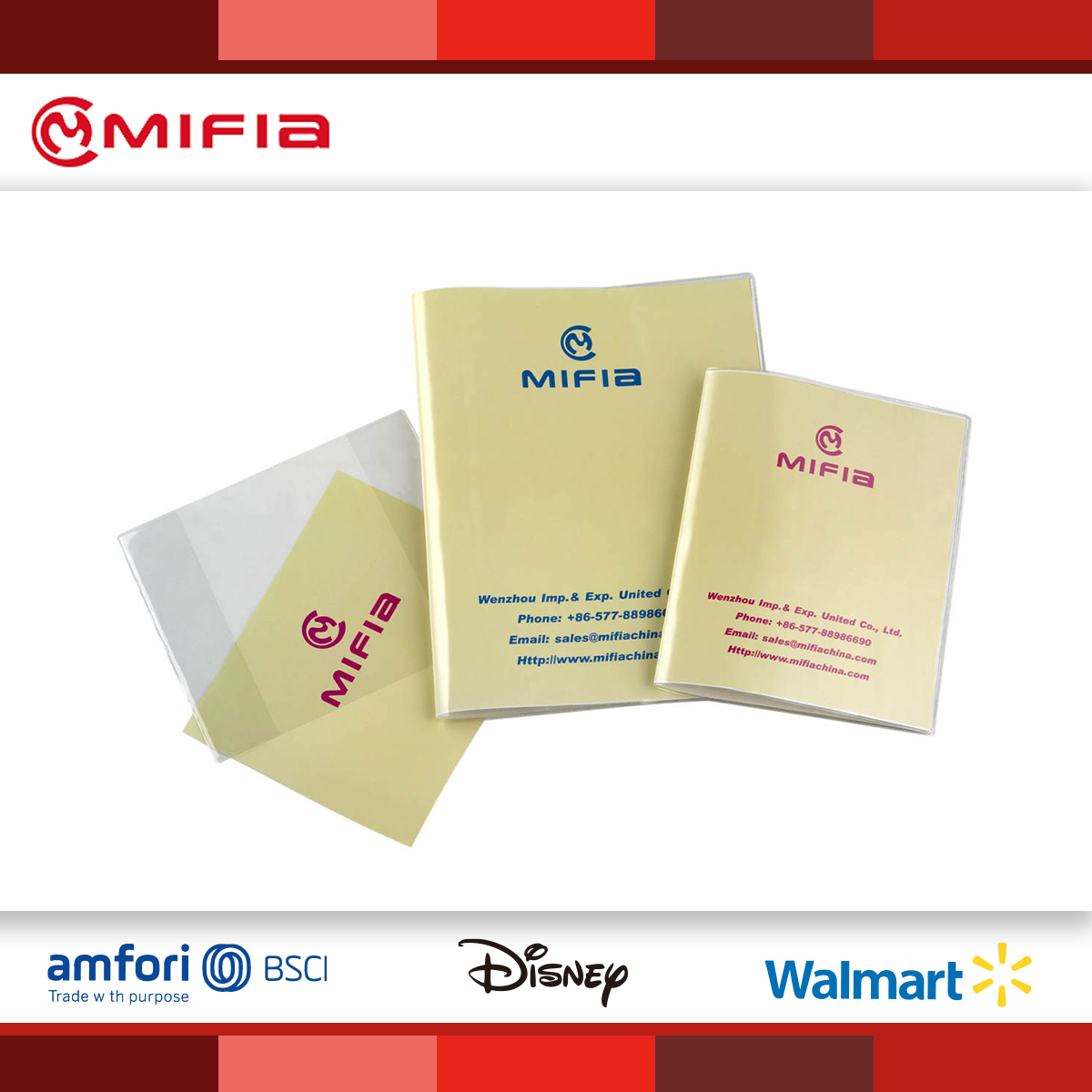 MIFIA Tranparent PVC Book Cover