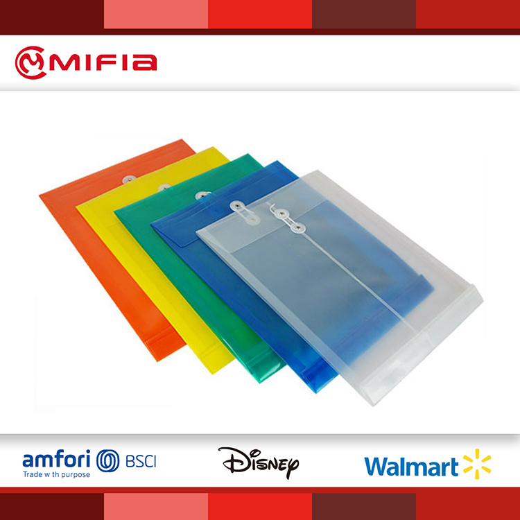 MIFIA String-Tie Translucent Envelope Folder