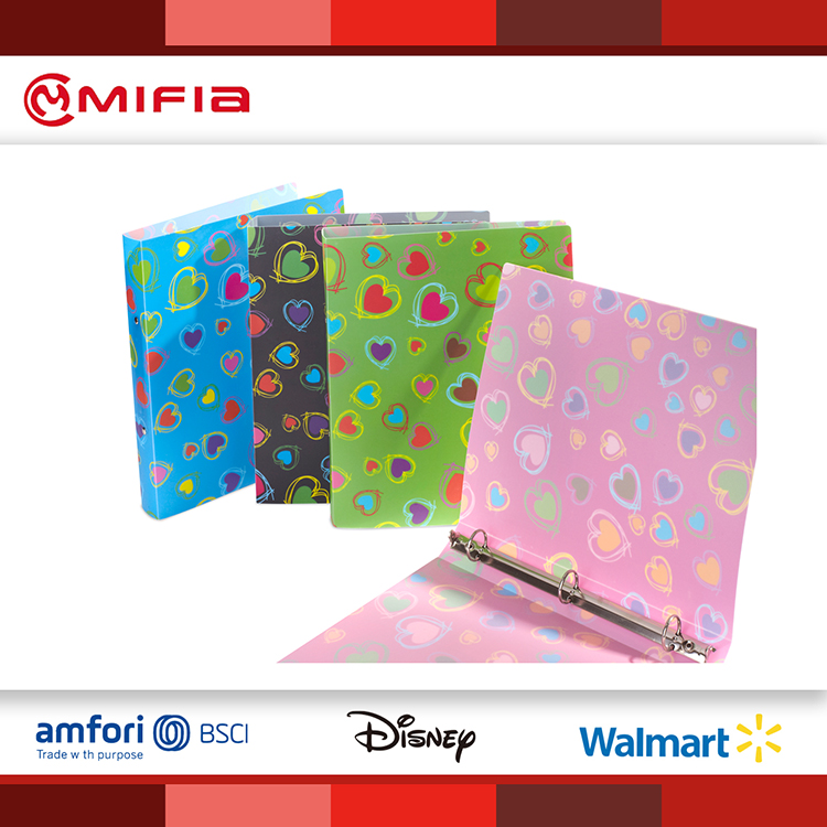 MIFIA Plastic Presentation Ring Binders with printing