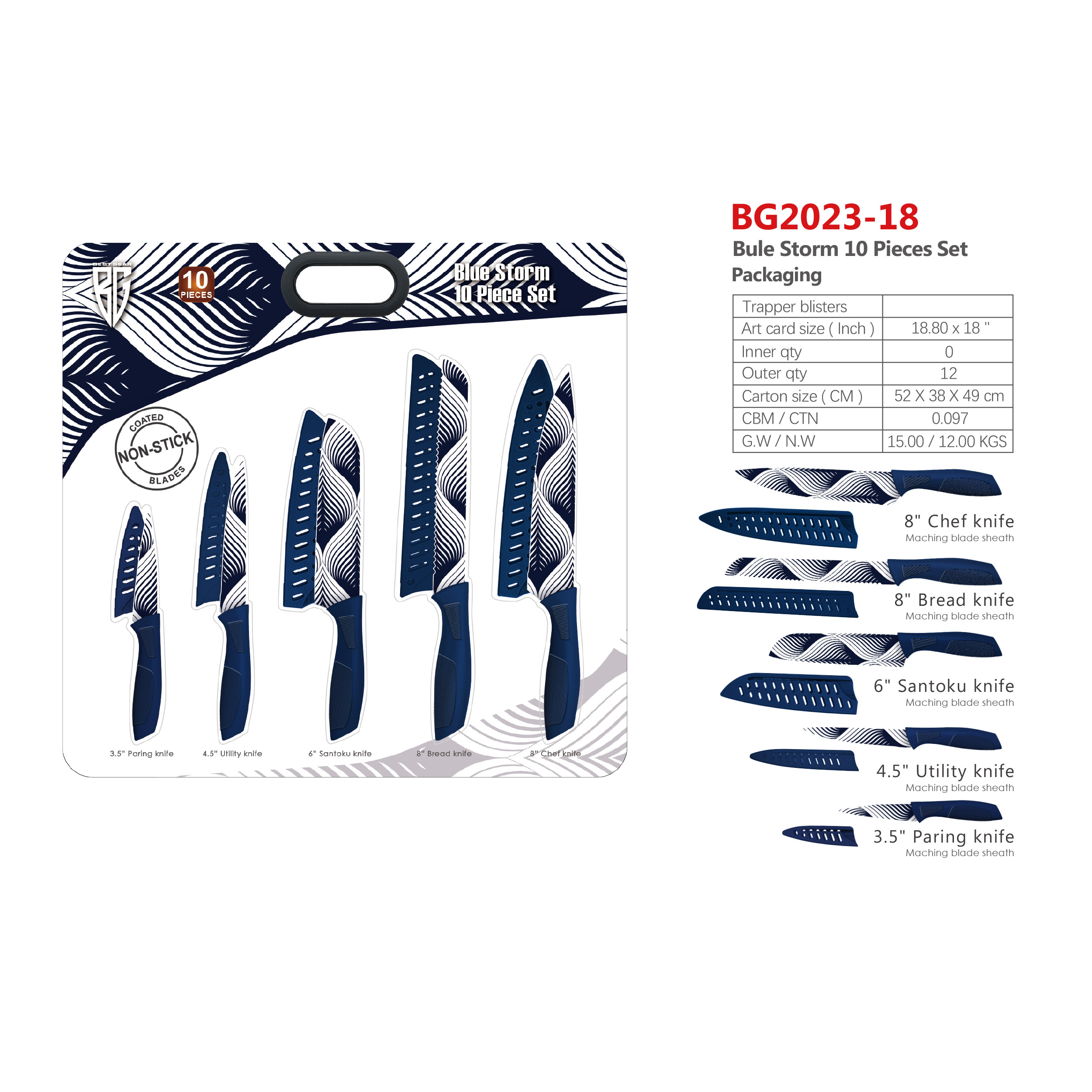 Bohemia Fiesta 10 Piece Set