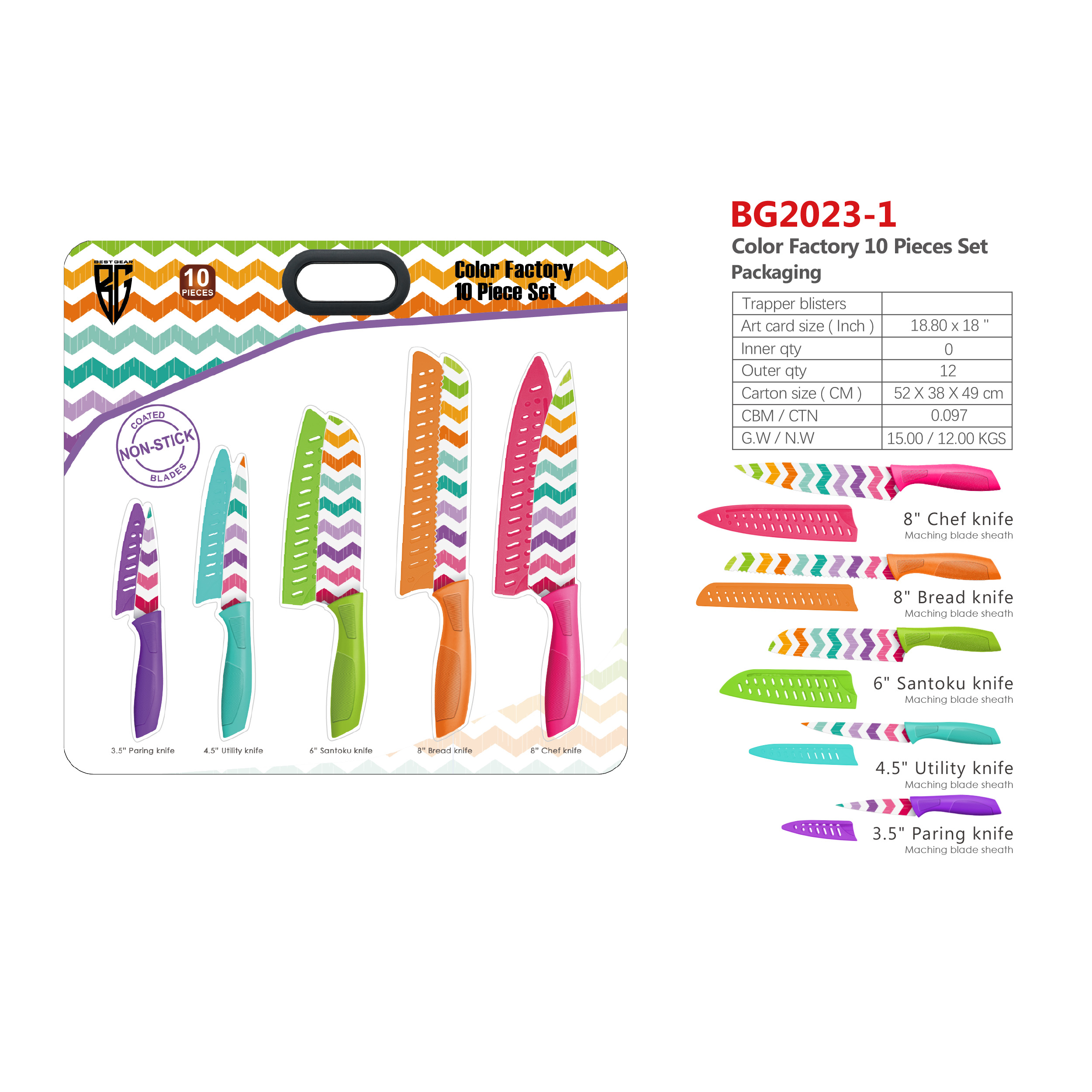 Color Factory 10pcs Set Packaging