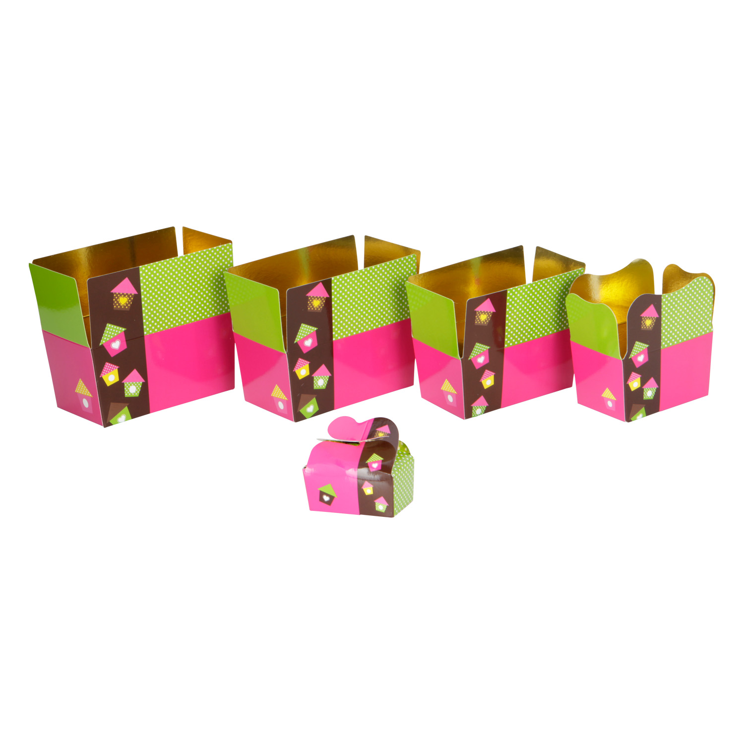 Custom Small Sizes Food Packaging Logo Printing Chocolate Bar Candy Sweet Food Grade Ballotin Box