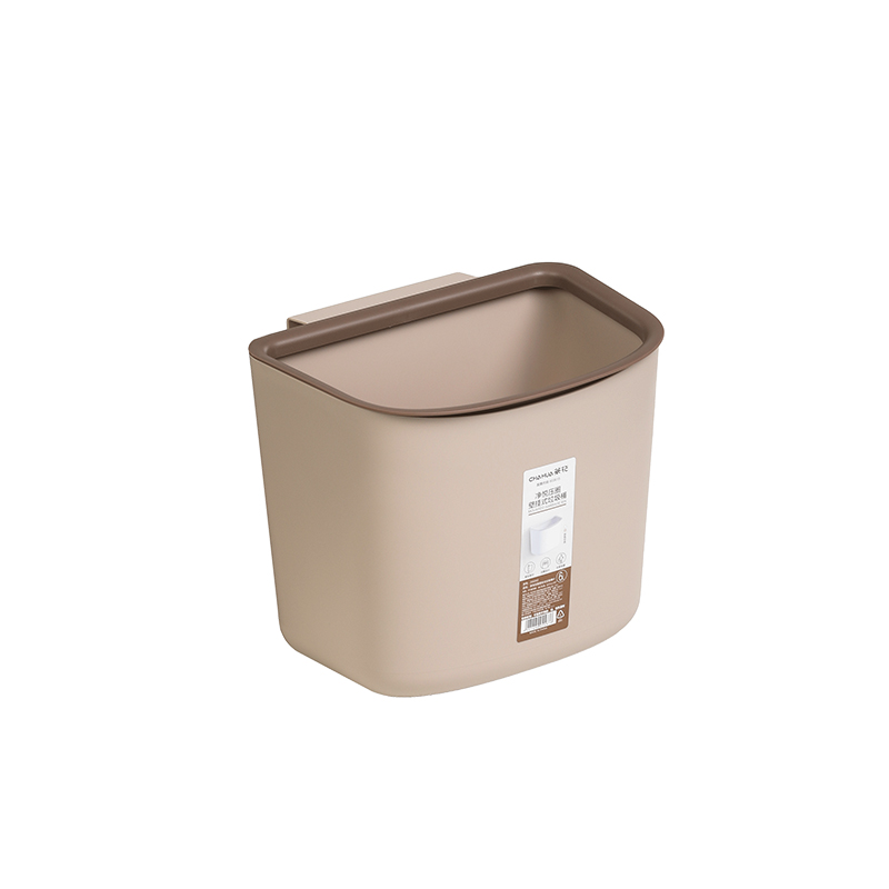 6L & 8L plastic hanging trash can for kitchen cabinet door or under sink, kitchen wall