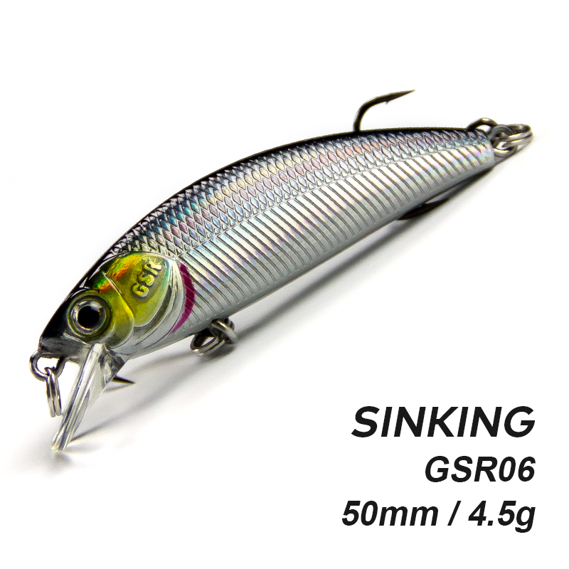 Minnow Lure Fishing Hard Bait GRS06 Jerkbait Minnow Lure
