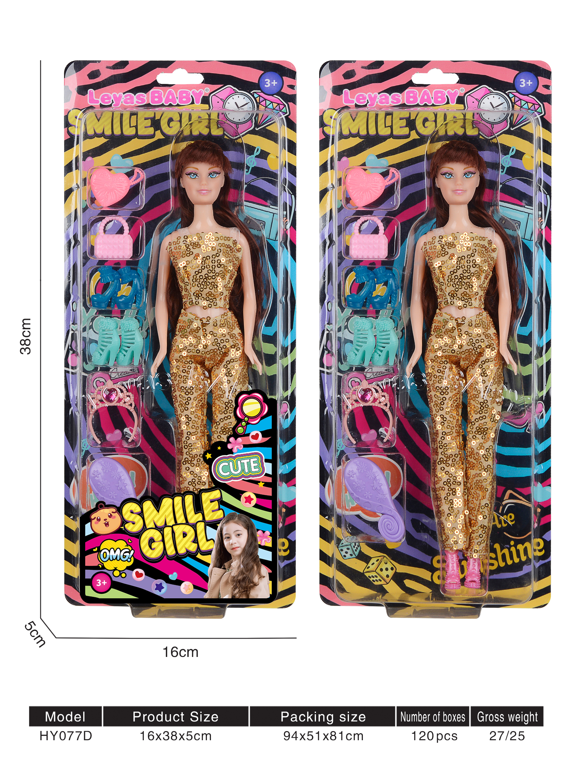 11 inch fashion doll-HY077D