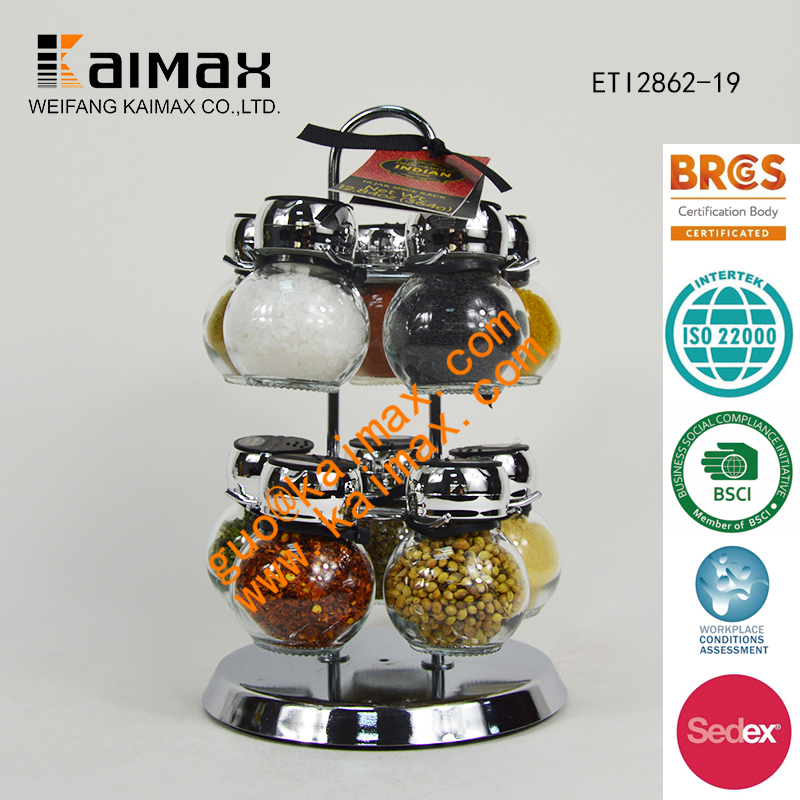 Kaimax 10pc Revolving Spice Rack