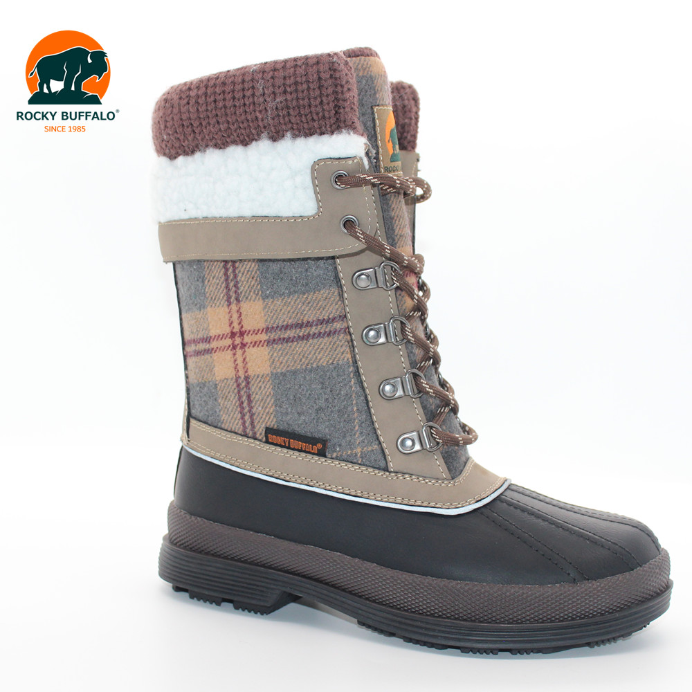 Rocky Buffalo New Design Fashion Women's Winter Boots Lightweight Waterproof Outdodr Skiing Boots