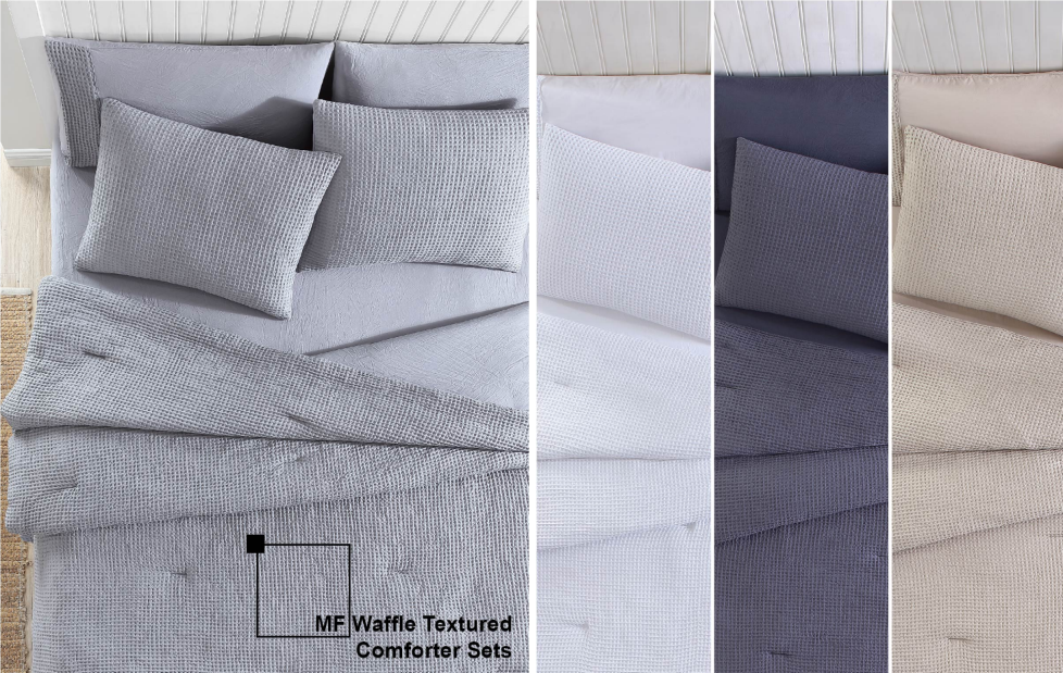 Waffle Textured comforter sets